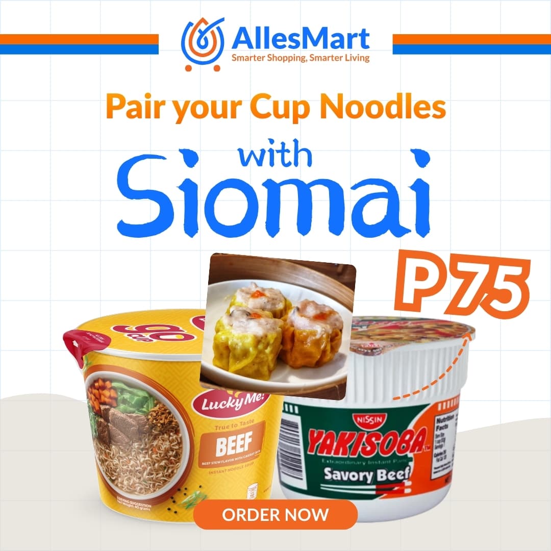 Power up your Cup Noodles with Fresh Siomai
